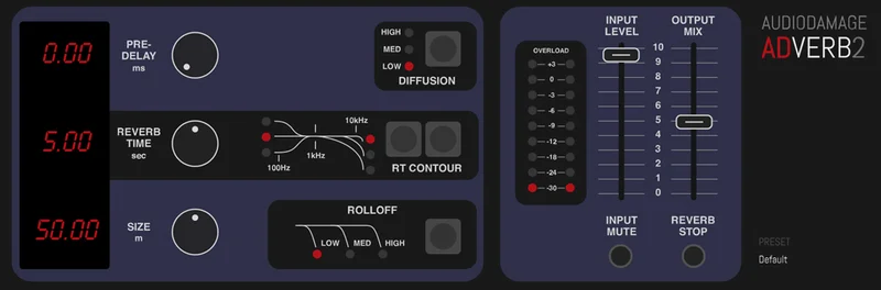 Audio Damage ADverb2 interface