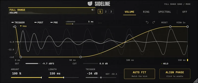 Unglued SIDELINE interface