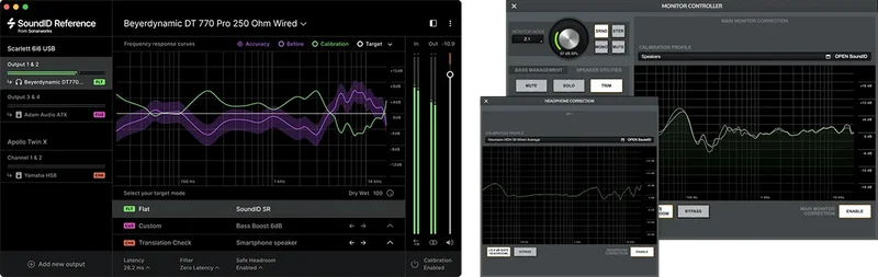 Sonarworks SoundID Reference for Speakers & Headphones + Apollo Monitor Correction Add-On interface