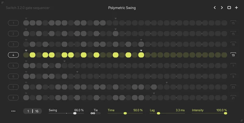 Sinevibes Switch v3 interface
