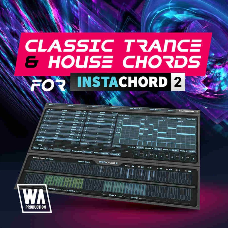 W. A. Production Classic Trance & House Chords for InstaChord 2 interface