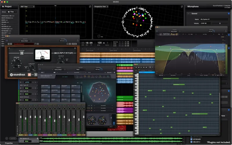 Sound Particles 3 Artist Perpetual interface
