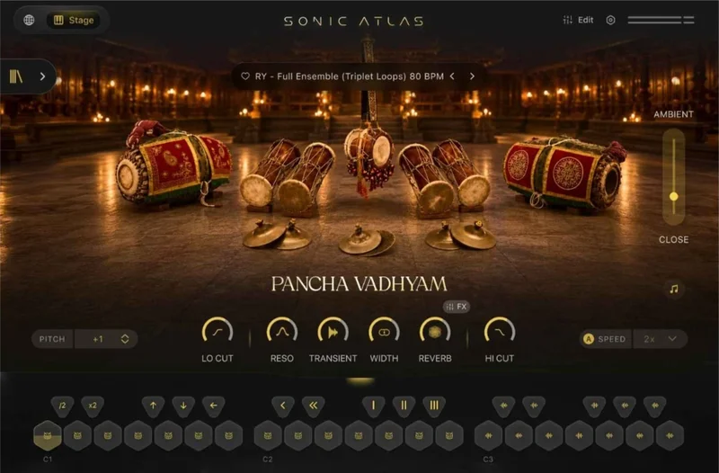 Pitch Innovations Pancha Vadhyam Kit interface