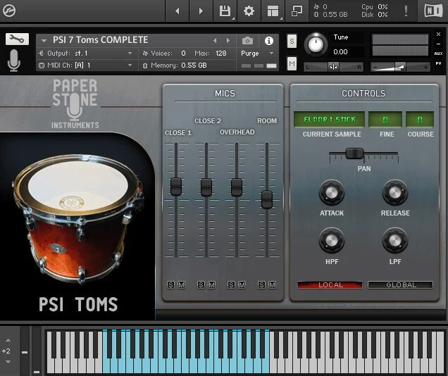 Loot Audio PSI Toms interface