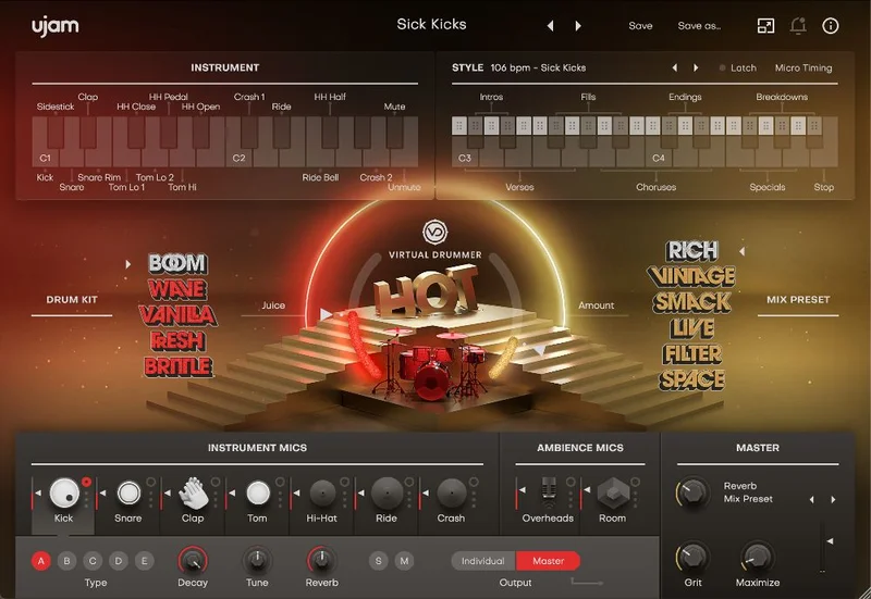ujam HOT Crossgrade from any paid UJAM product interface
