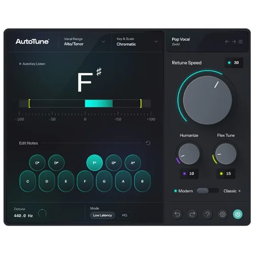 Antares AutoTune interface