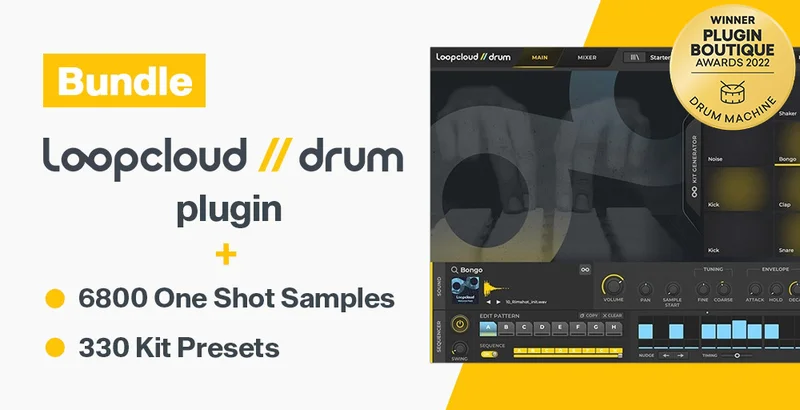 Loopcloud Plugins DRUM+ Bundle interface