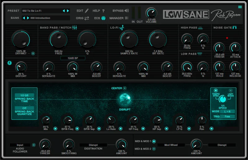 Rob Papen LowSane interface