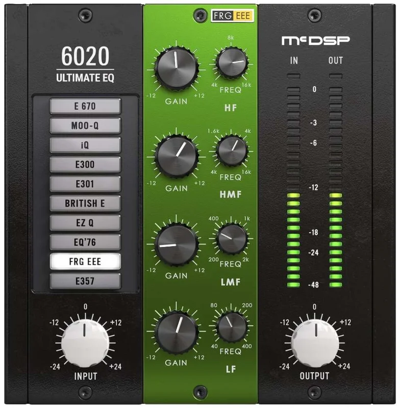 McDSP 6020 Ultimate EQ Native v7 interface