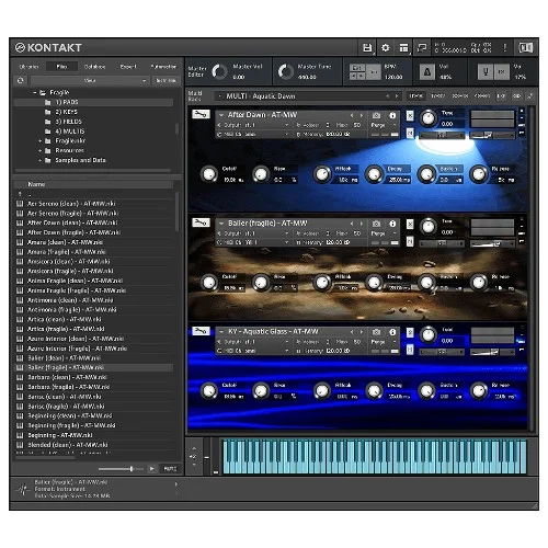 Soundethers Fragile Kontakt Library interface