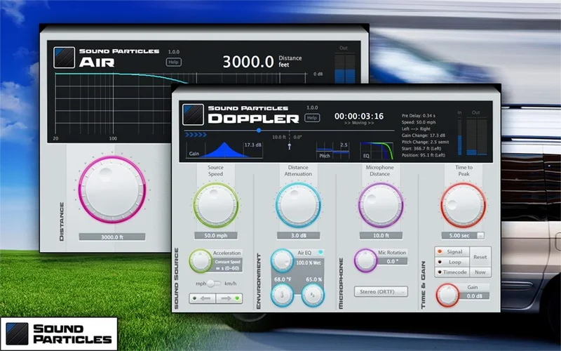 Sound Particles Doppler + Air Bundle interface