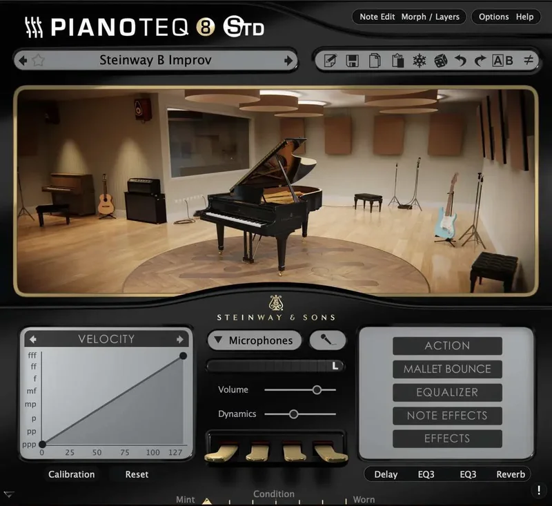 Pianoteq Model B Grand Piano interface