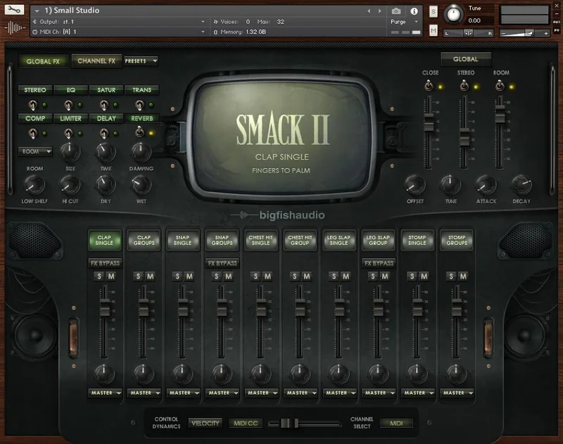 Big Fish Audio SMACK 2: Claps interface