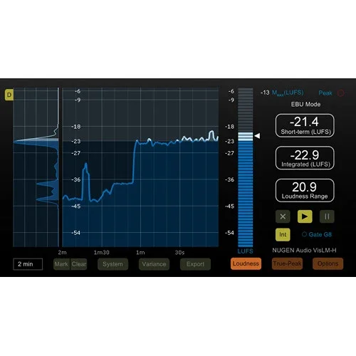 NUGEN Audio VisLM 2 interface