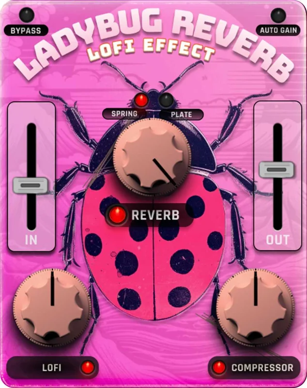 Safari Pedals LadyBug Reverb interface