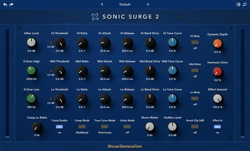 Rave Generation Sonic Surge interface