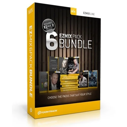 Toontrack EZmix 6 pack Bundle interface