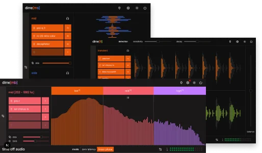 time off audio dime bundle interface