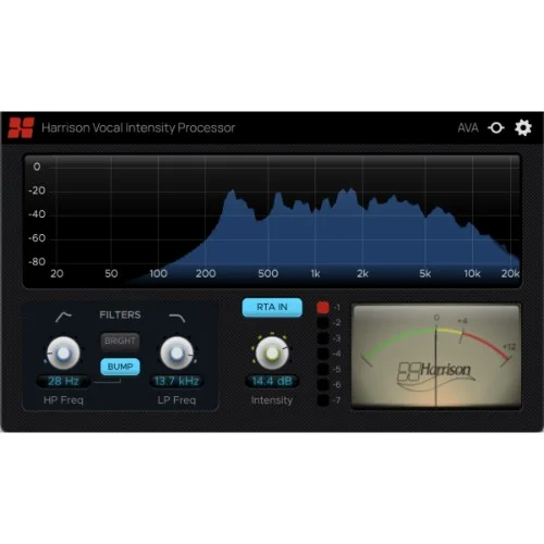 Harrison Consoles Vocal Intensity Processor interface
