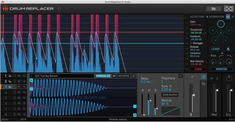 UVI Drum Replacer interface