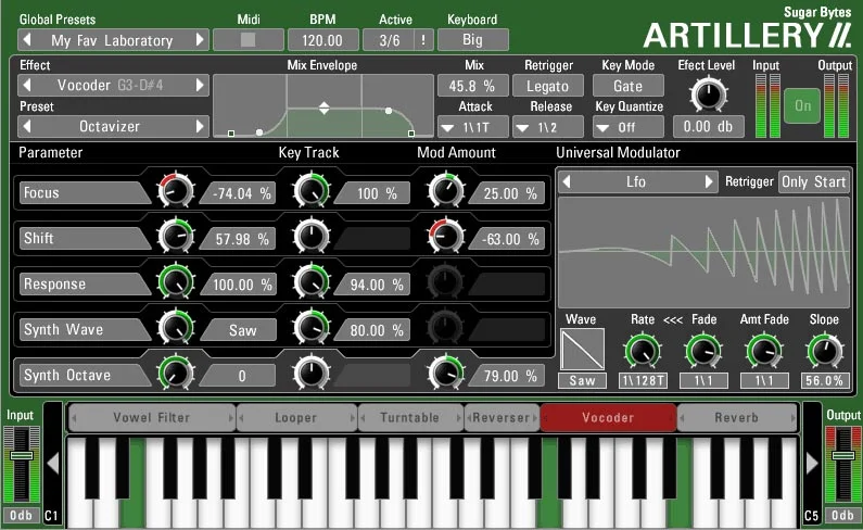 Sugar Bytes Artillery 2 interface