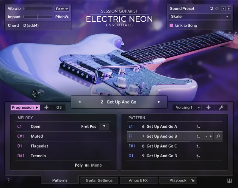 Native Instruments Session Guitarist - Electric Neon Essentials interface