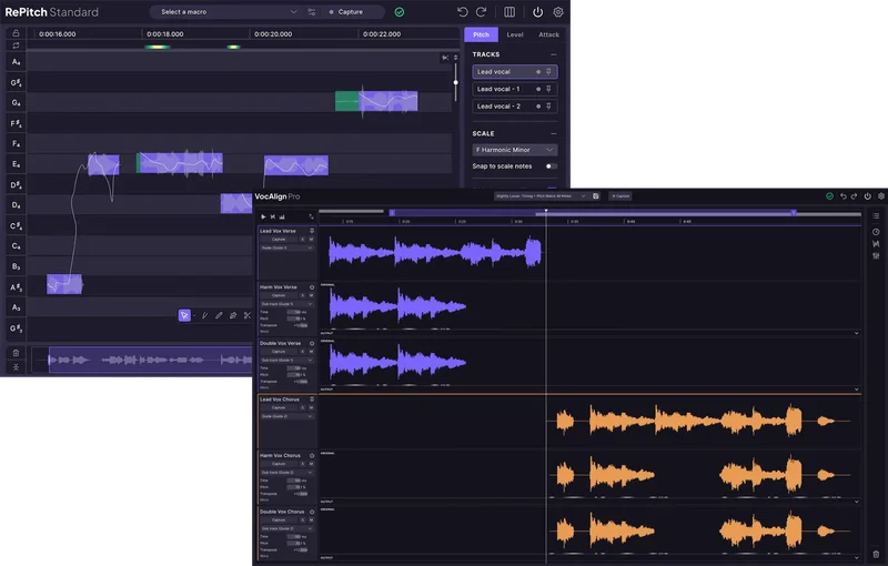 Synchro Arts RePitch 2 Standard + VocAlign 7 Pro Bundle interface