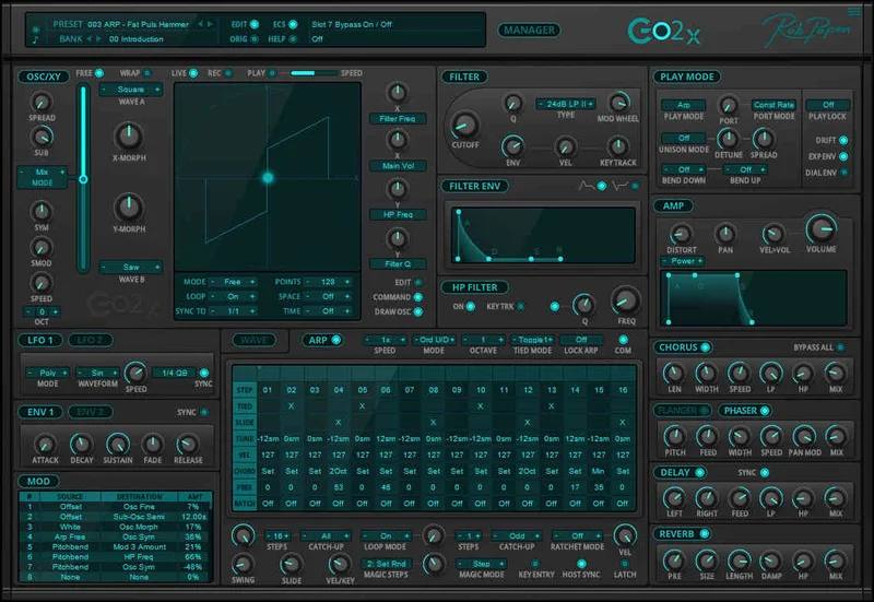 Rob Papen Go2-X Upgrade from Go2 interface
