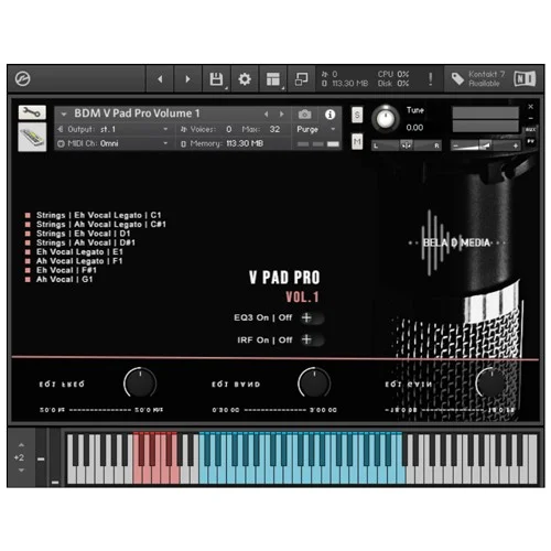 Bela D Media V Pad Pro Volume 1 interface