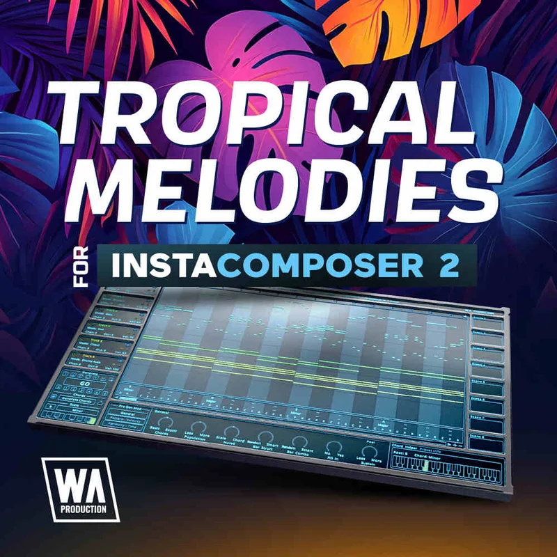 W. A. Production Tropical Melodies 3 for InstaComposer 2 interface
