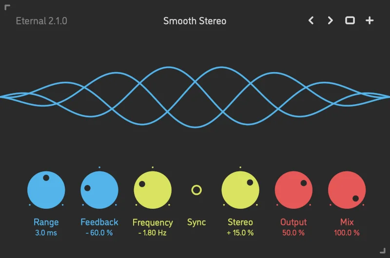 Sinevibes Eternal v2 interface