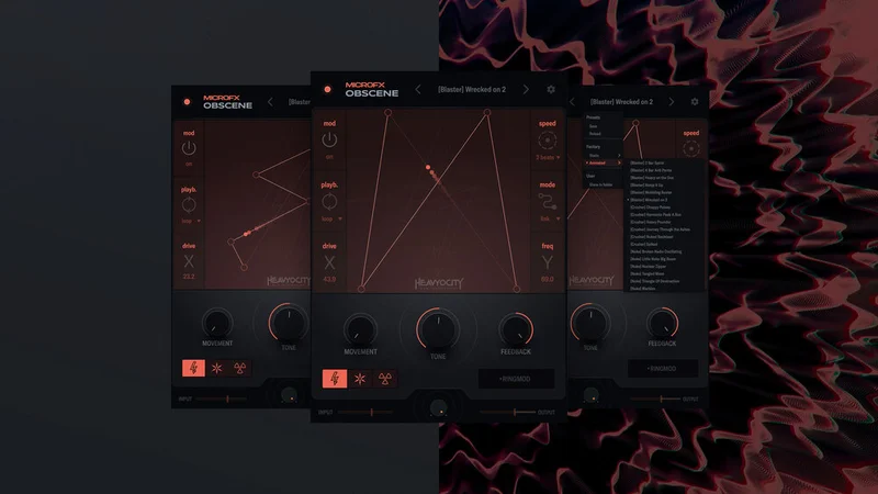 Heavyocity MicroFX Obscene interface