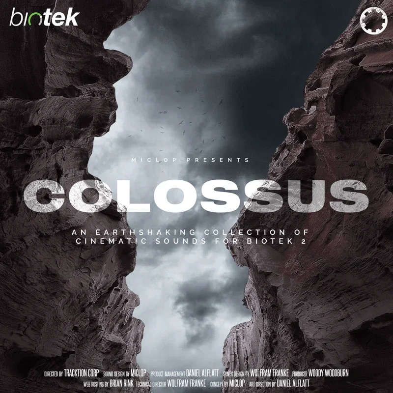 Tracktion BioTek 2 Expansion: Colossus interface