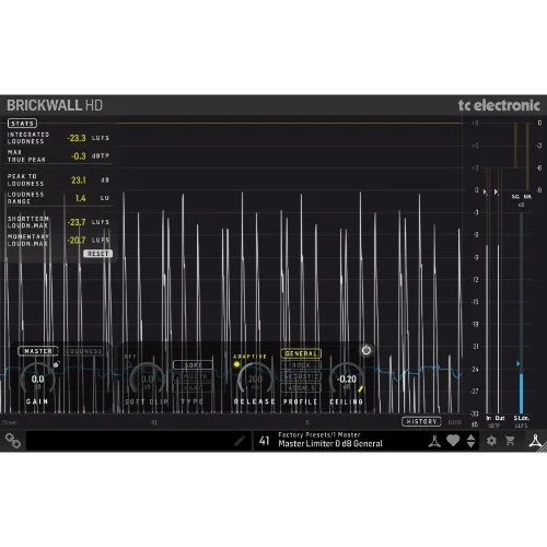 TC Electronic Brickwall HD interface