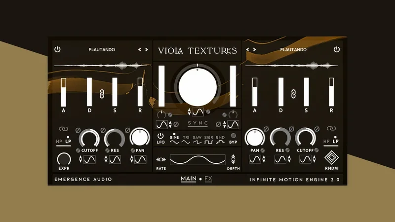 Emergence Audio Viola Textures interface