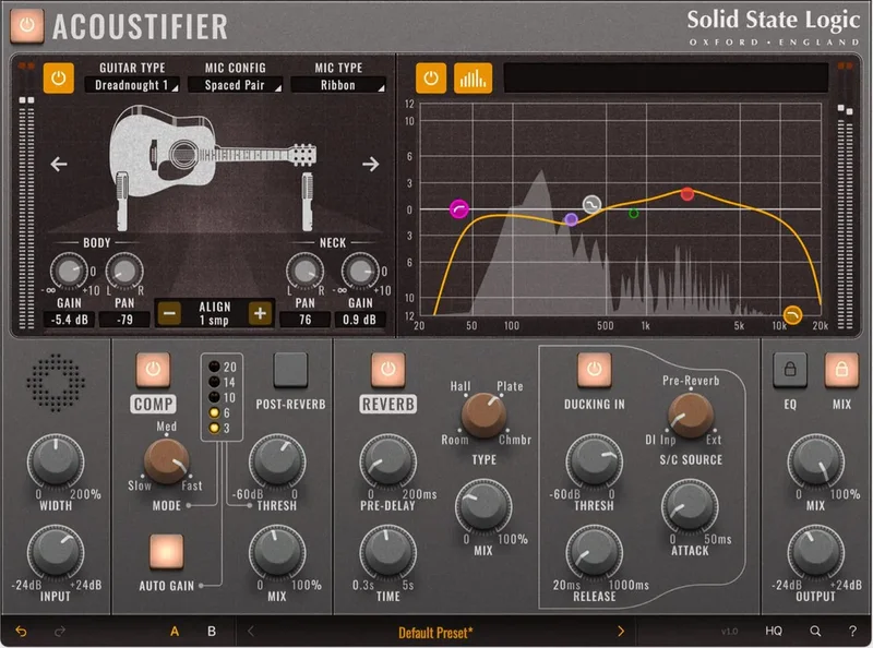 SSL Acoustifier interface