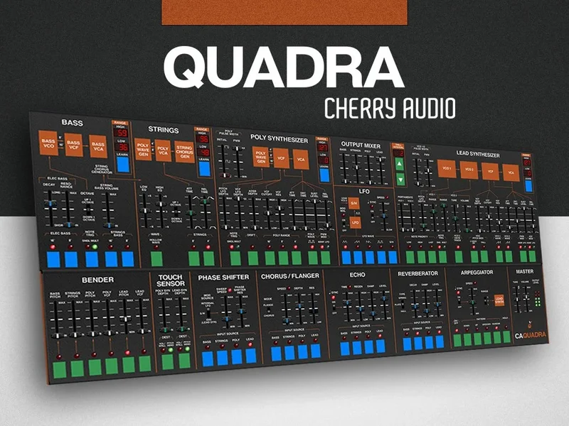 Cherry Audio Quadra Synthesizer interface