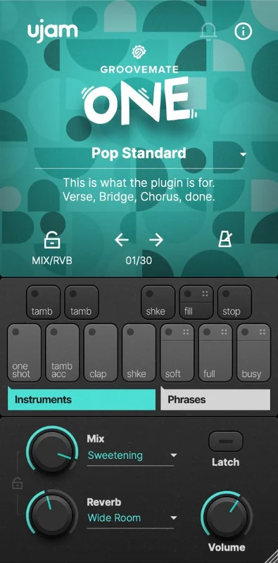 ujam Groovemate One Crossgrade from any paid UJAM product interface