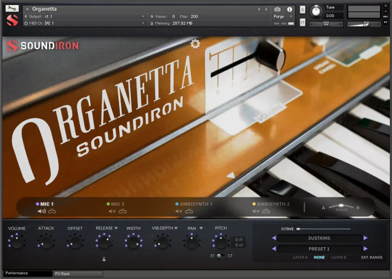 Soundiron Organetta interface