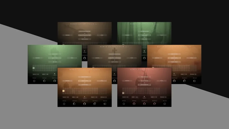 Colors - Bowed Textures Collection interface