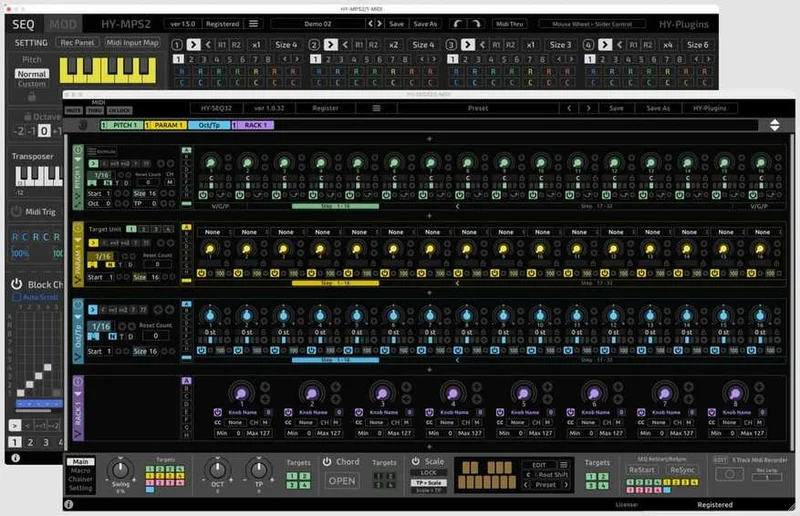HY-Plugins HY-SEQ32 & HY-MPS3 Bundle interface