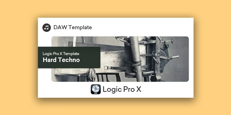 Plugin Boutique Hard Techno Logic Pro X Template interface