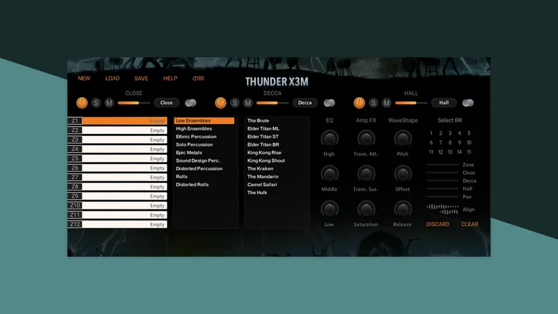 Strezov Sampling Thunder X3M interface