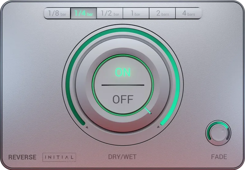 Initial Audio Reverse interface