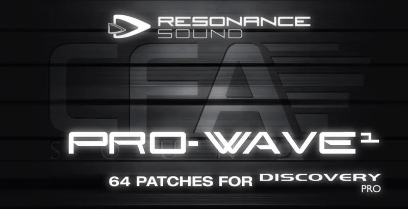 Resonance Sound CFA ProWave 1 - DiscoveryPro interface