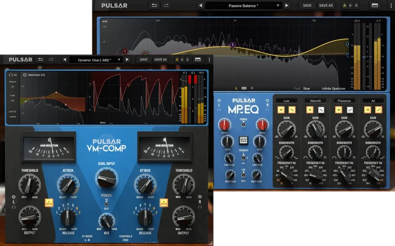 Pulsar Audio Pulsar MP-EQ & VM-COMP Bundle interface