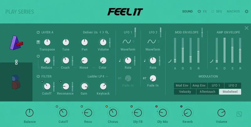 Native Instruments Feel It interface