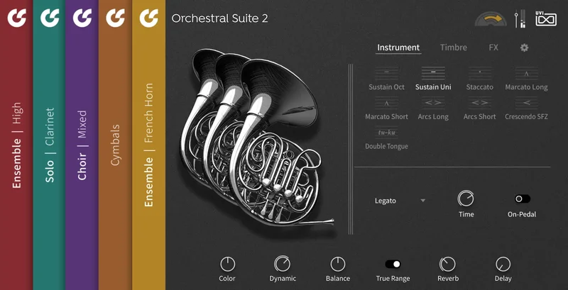 UVI Orchestral Suite 2 interface