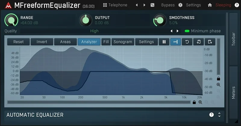 MeldaProduction MFreeformEqualizer interface
