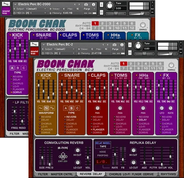 Soundtrax Boom Chak interface